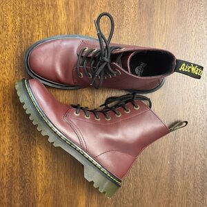 Dr. Martens Cherry Red Leather Boots